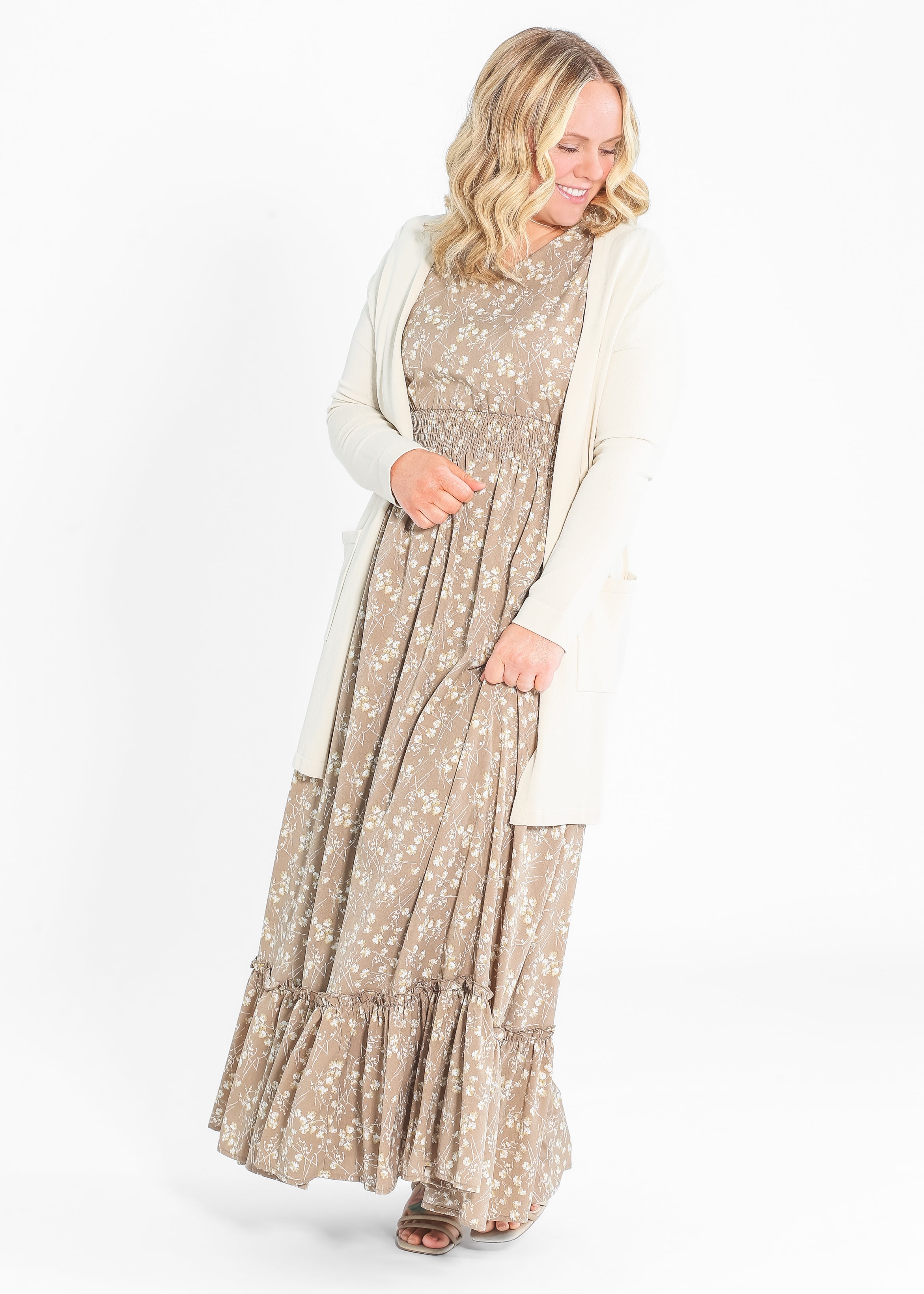 Isabella V Neck Maxi Dress Inherit Co.