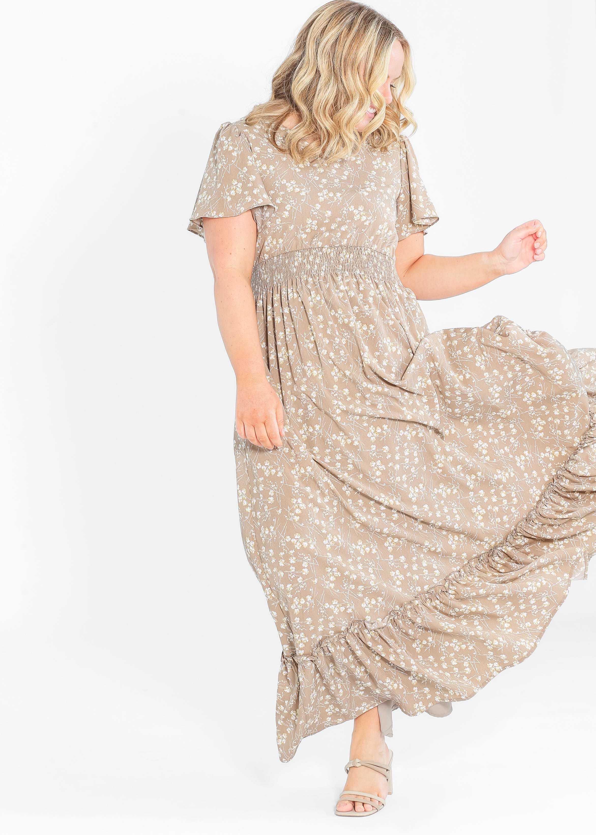 Isabella V Neck Maxi Dress Inherit Co.