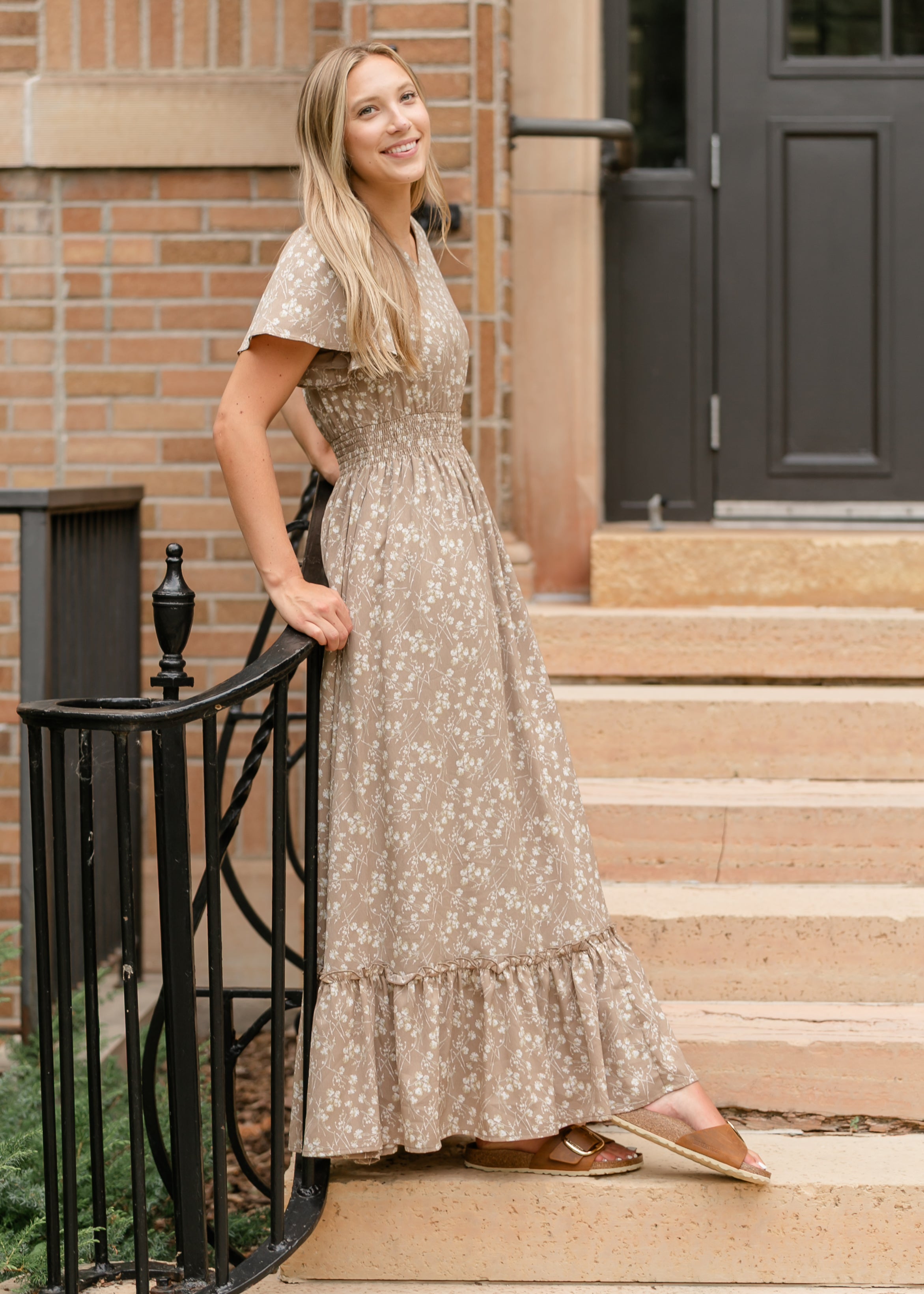 Isabella V Neck Maxi Dress Inherit Co.