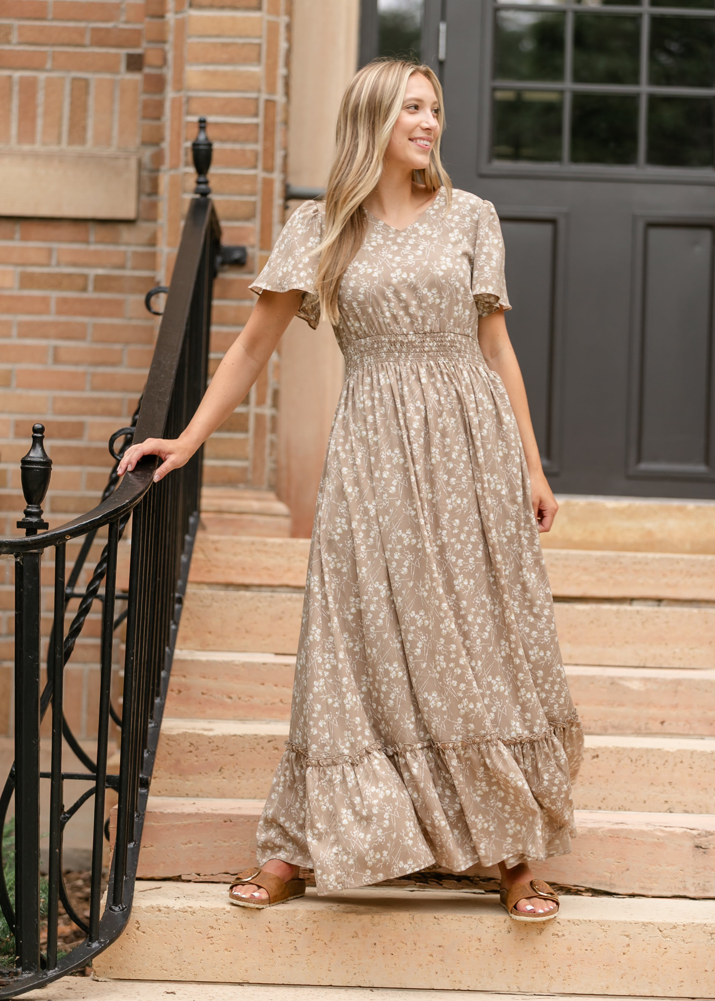 Isabella V Neck Maxi Dress Inherit Co.