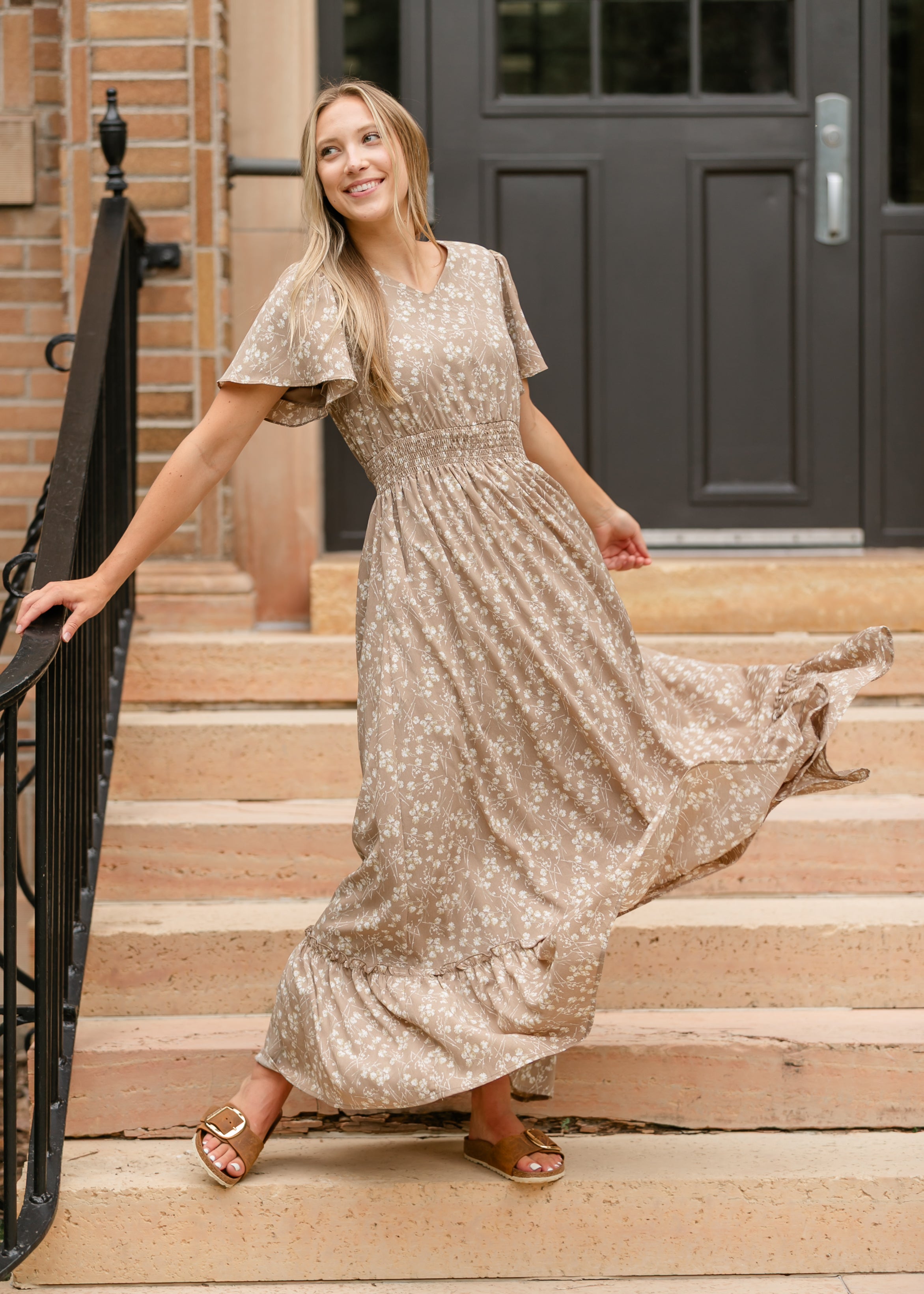 Isabella V Neck Maxi Dress Inherit Co.
