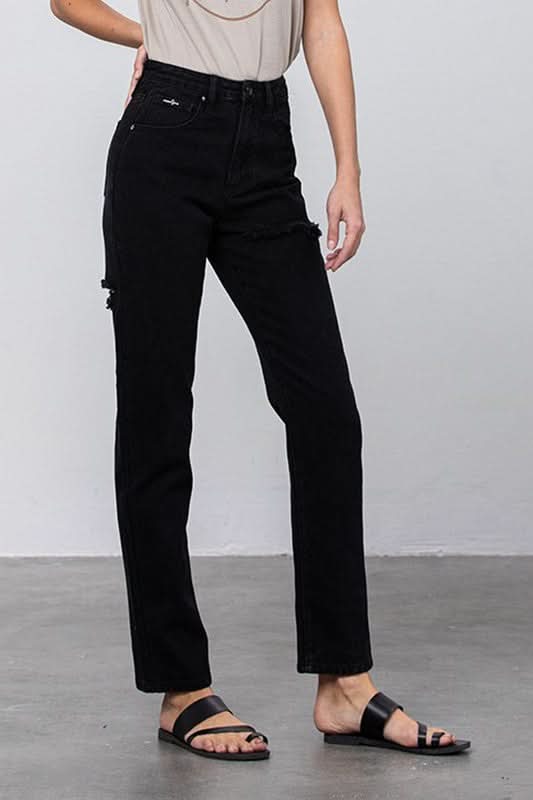 JADON RIPPED MOM JEANS - Love Salve 