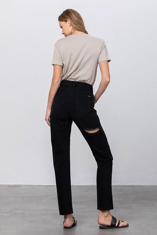 JADON RIPPED MOM JEANS - Love Salve 