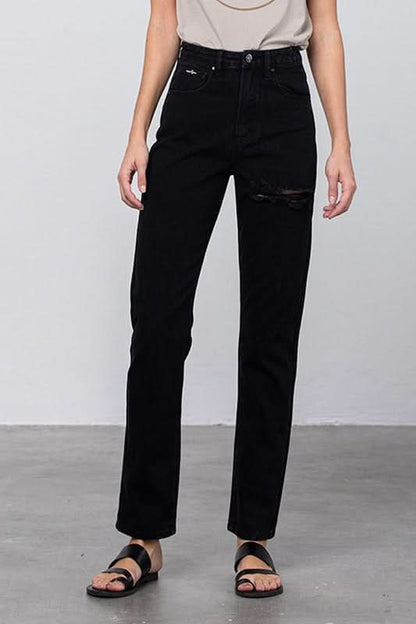 JADON RIPPED MOM JEANS - Love Salve 