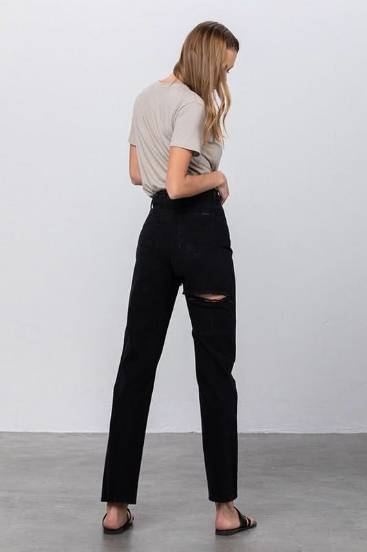 JADON RIPPED MOM JEANS - Love Salve 