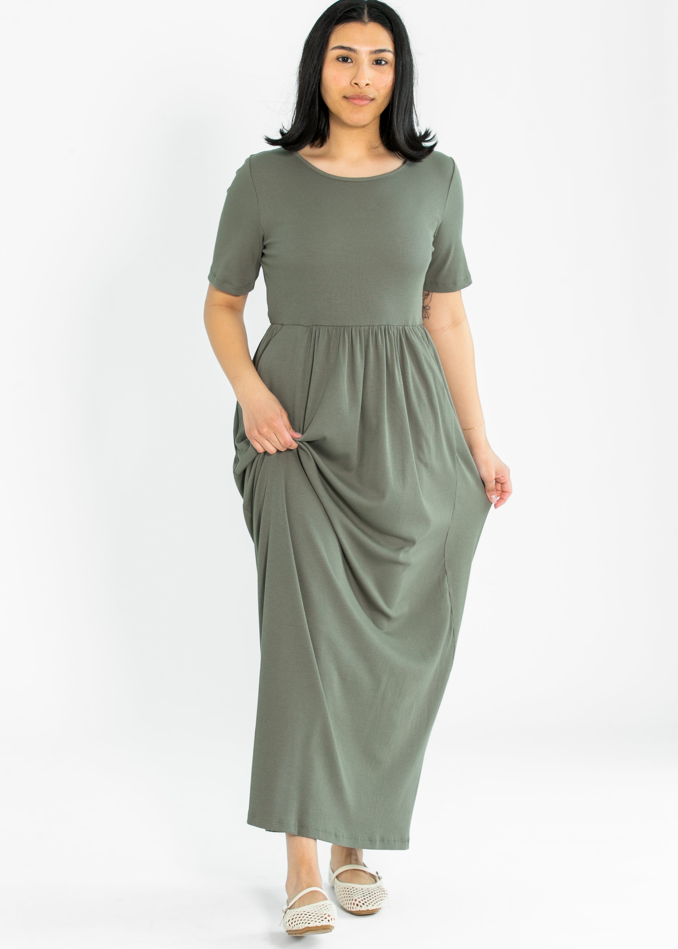 Jasmine Ribbed Maxi Dress Inherit Co.