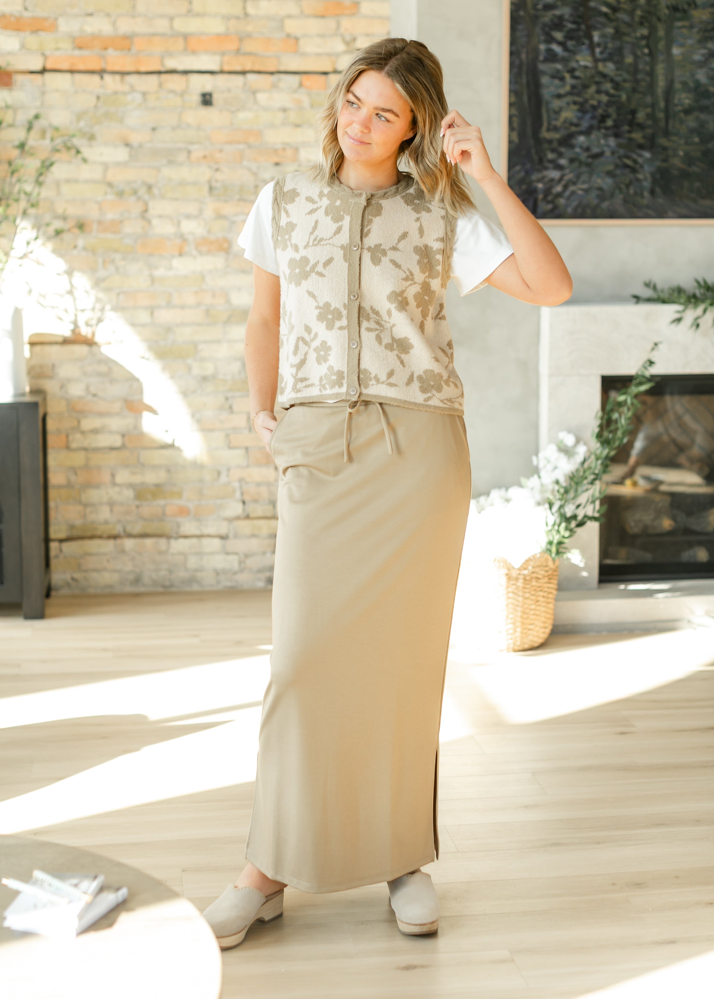 Jordan Knit Maxi Skirt Inherit Co.