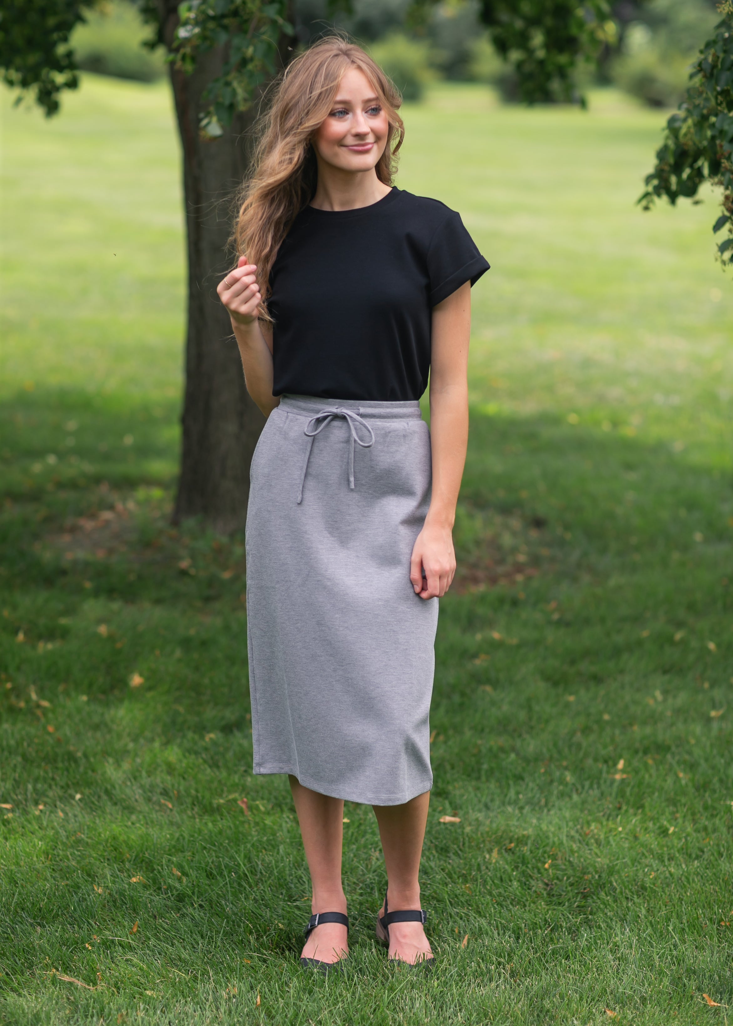 Jordan Knit Midi Skirt Inherit Co.