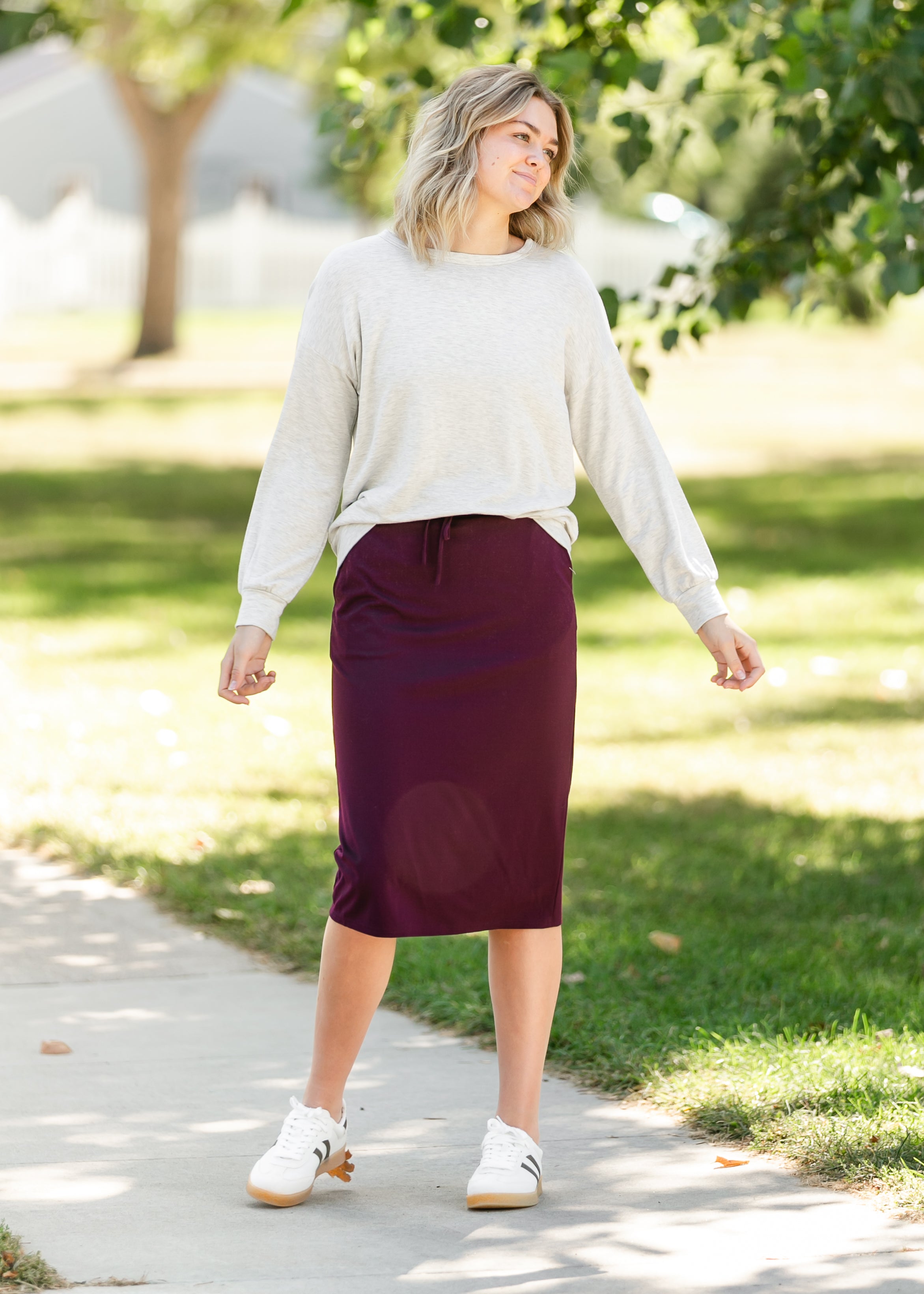 Jordan Knit Midi Skirt Inherit Co.