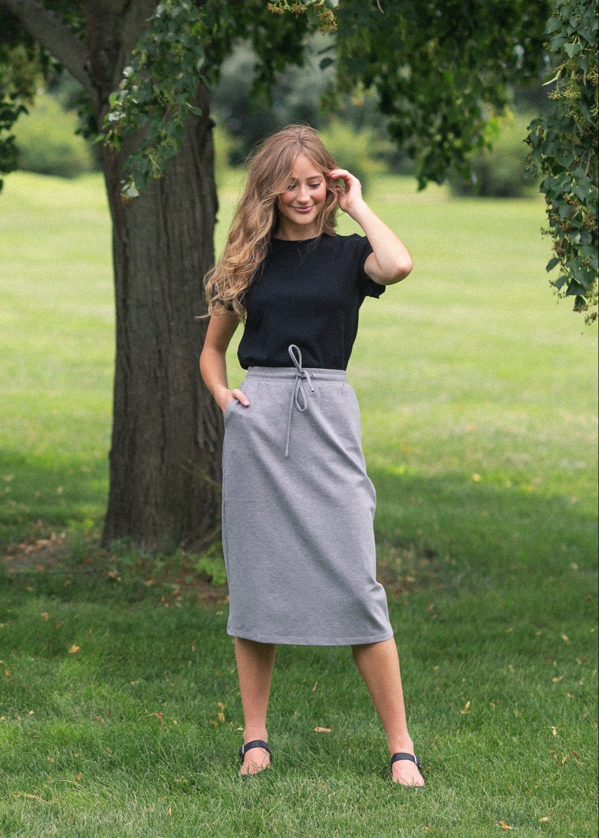 Jordan Knit Midi Skirt Inherit Co.