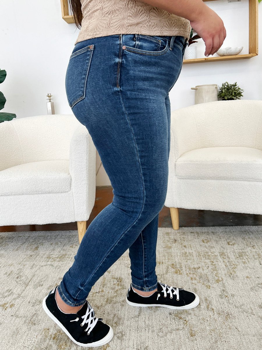 Judy Blue Full Size Classic Handsand Skinny Jeans for Women - Love Salve 
