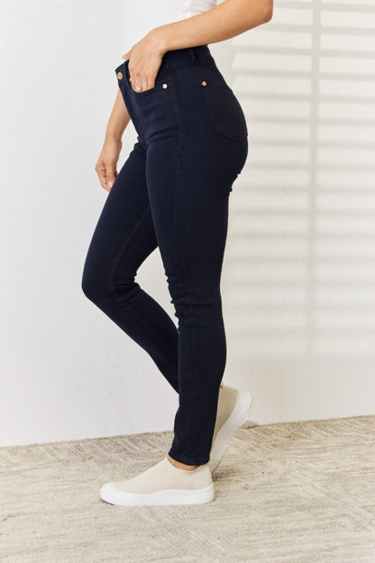 Judy Blue Full Size Garment Dyed Tummy Control Skinny Jeans - Love Salve 
