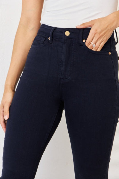 Judy Blue Full Size Garment Dyed Tummy Control Skinny Jeans - Love Salve 