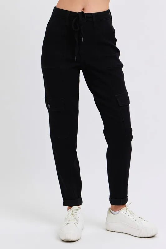 Judy Blue Full Size High Waist Cargo Cuffed Jogger Plus Size - Love Salve