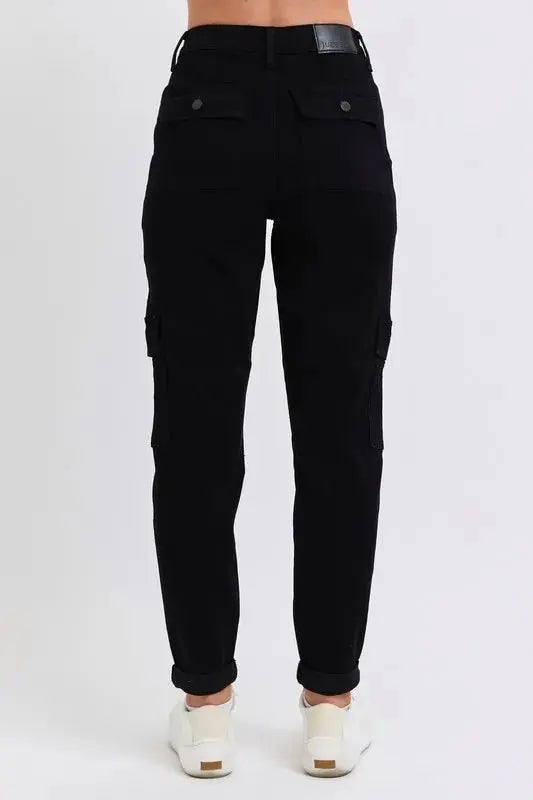 Judy Blue Full Size High Waist Cargo Cuffed Jogger Plus Size - Love Salve 