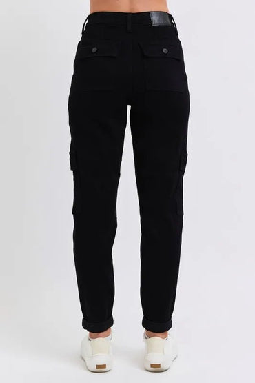Judy Blue Full Size High Waist Cargo Cuffed Jogger Plus Size - Love Salve 