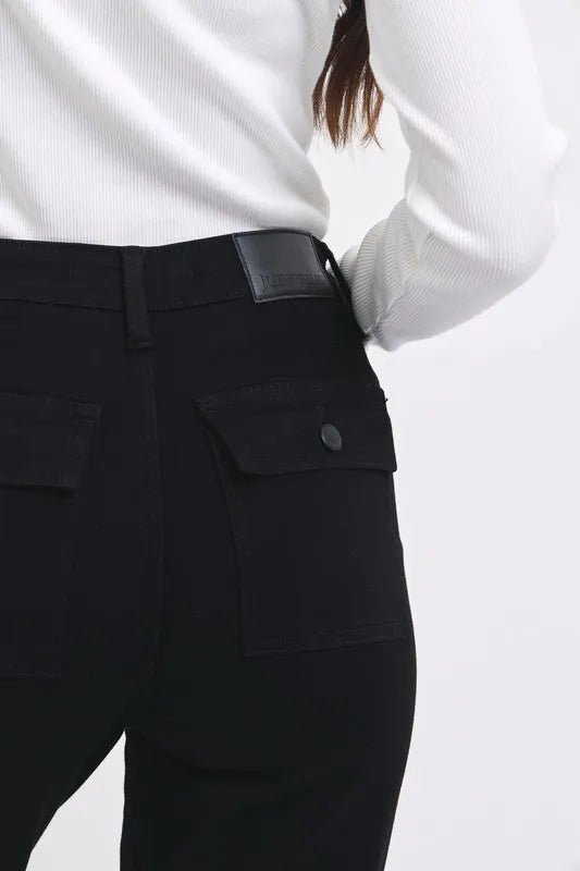 Judy Blue Full Size High Waist Cargo Cuffed Jogger Plus Size - Love Salve