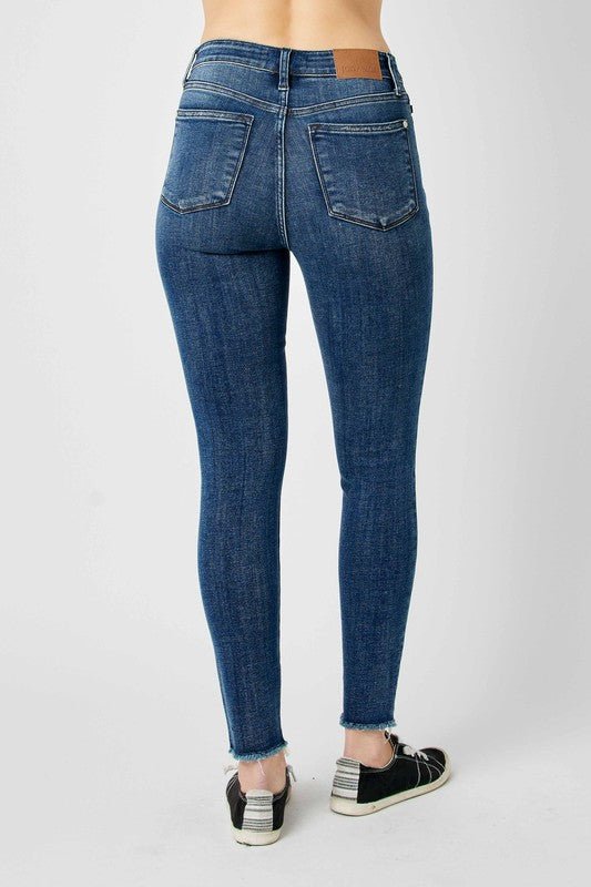 Judy Blue Full Size High Waist Distressed Skinny Jeans - Love Salve 