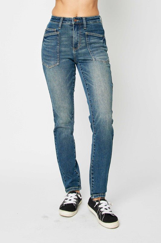 Judy Blue Full Size High Waist Skinny Jeans for Women - Love Salve 