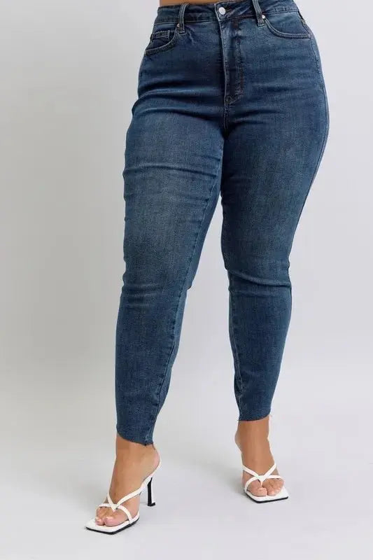 Judy Blue Full Size High Waist Tummy Control Skinny Jeans - Love Salve 