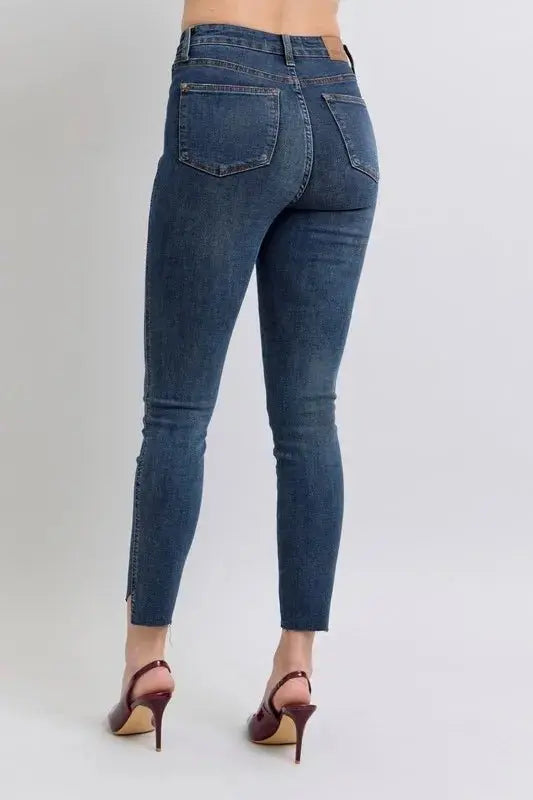 Judy Blue Full Size High Waist Tummy Control Skinny Jeans - Love Salve 