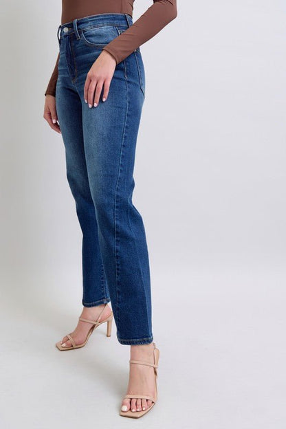 Judy Blue Full Size Side Seam Detail Straight Jeans - Love Salve 