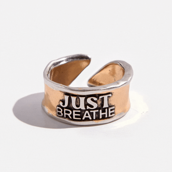 Just Breathe Remember Adjustable Ring Katia Designs