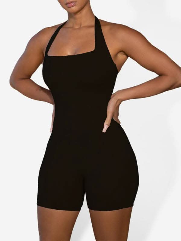 Chic yoga jumpsuit in solid color - Love Salve 