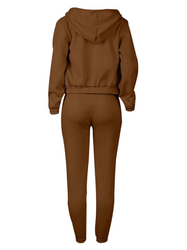 Stylish velvet jogger set for women 
