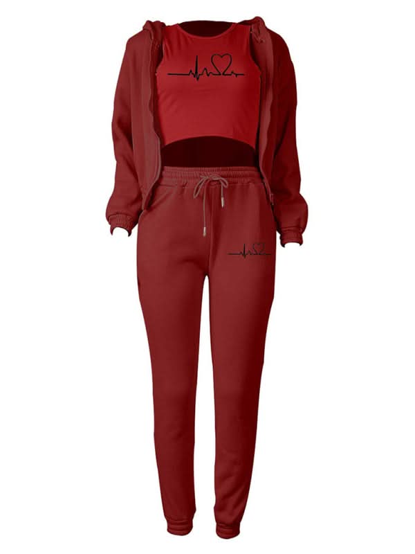 Stylish velvet jogger set for women - Love Salve 