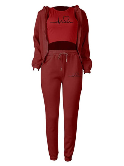 Stylish velvet jogger set for women - Love Salve 