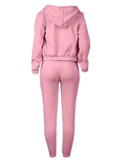 Stylish velvet jogger set for women - Love Salve 