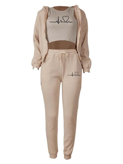 Stylish velvet jogger set for women - Love Salve 
