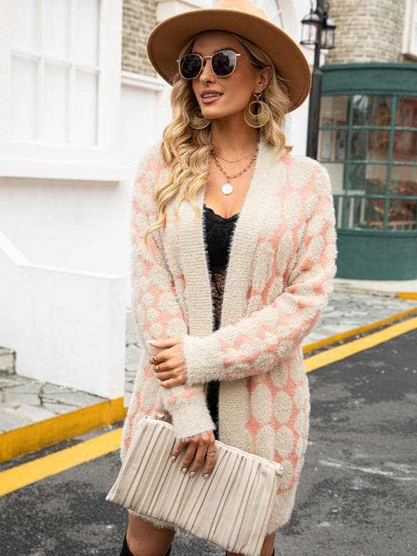 Women's Geometric Knit Cardigan - Love Salve 