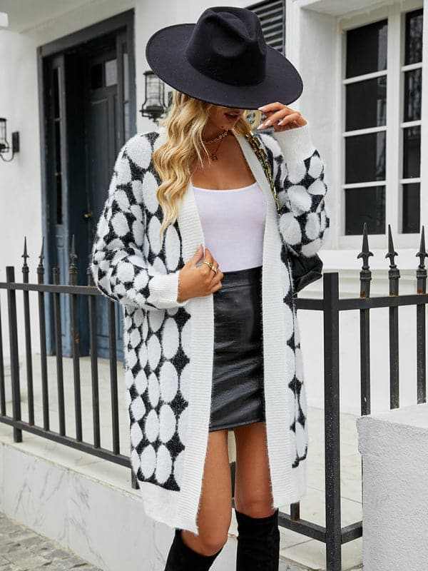 Women's Geometric Knit Cardigan - Love Salve 
