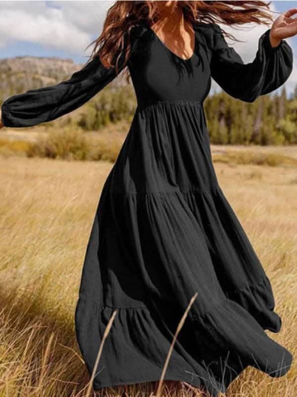 Chic Women's Swing Dress - Autumn Style for Every Occasion - Love Salve 