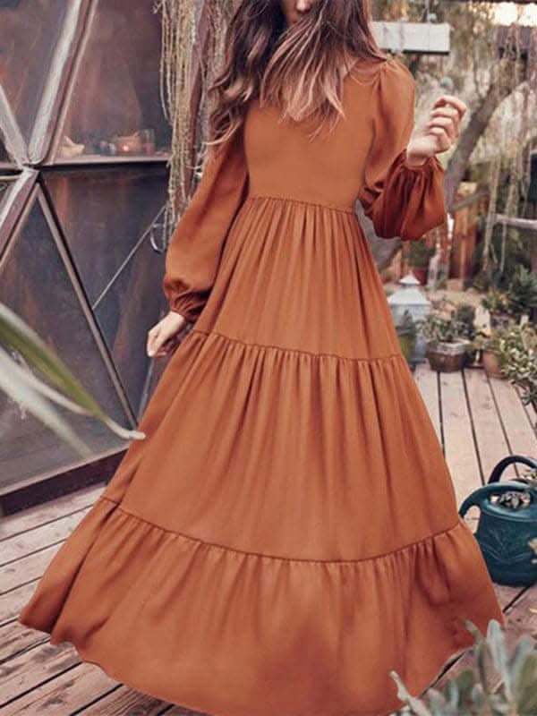 Chic Women's Swing Dress - Autumn Style for Every Occasion - Love Salve 