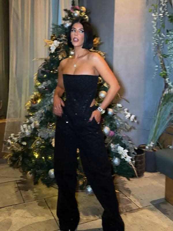 Stylish sequined denim pants - Love Salve 