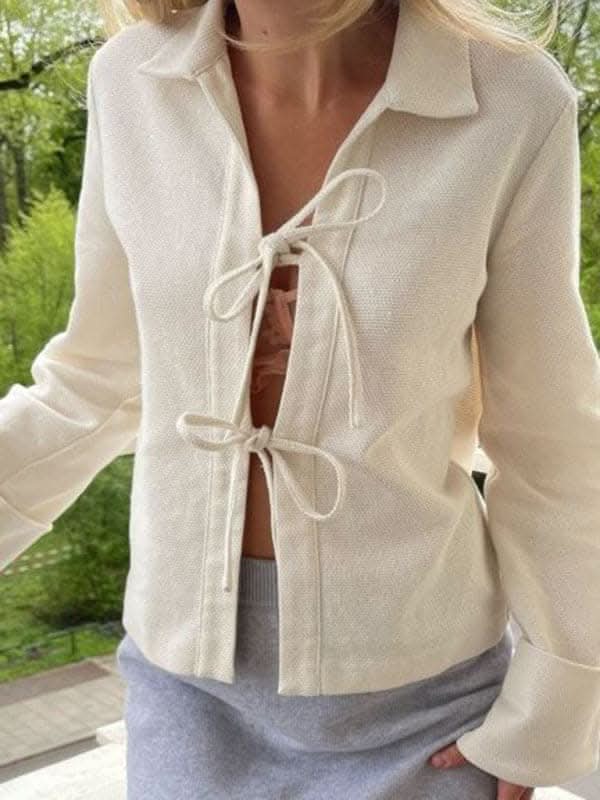Lace-up women's jacket - stylish fit - Love Salve 