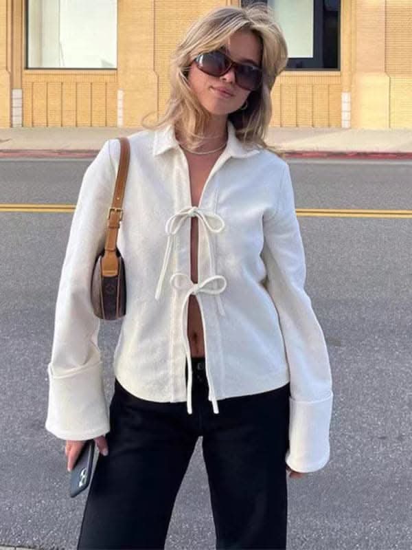 Lace-up women's jacket - stylish fit - Love Salve 