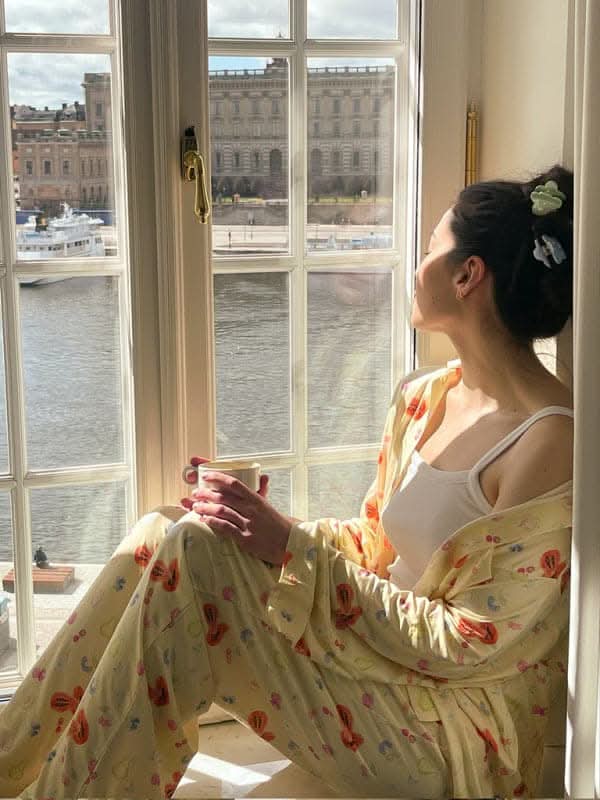 Chic long-sleeved pajamas set - Love Salve 