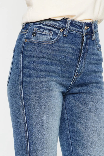Kancan Cat's Whiskers High Waist Flare Jeans for Women - Love Salve 