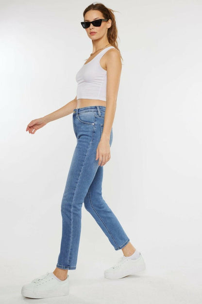 Kancan Full Size Cat's Whiskers High Waist Jeans - Love Salve