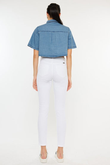 Kancan High Rise Ankle Skinny Jeans for Trendy Style - Love Salve 