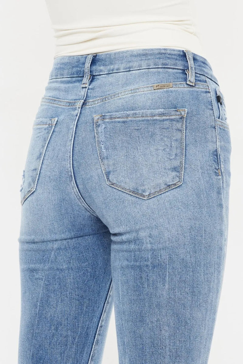 Kancan High Waist Cat's Whiskers Skinny Jeans for Women - Love Salve 