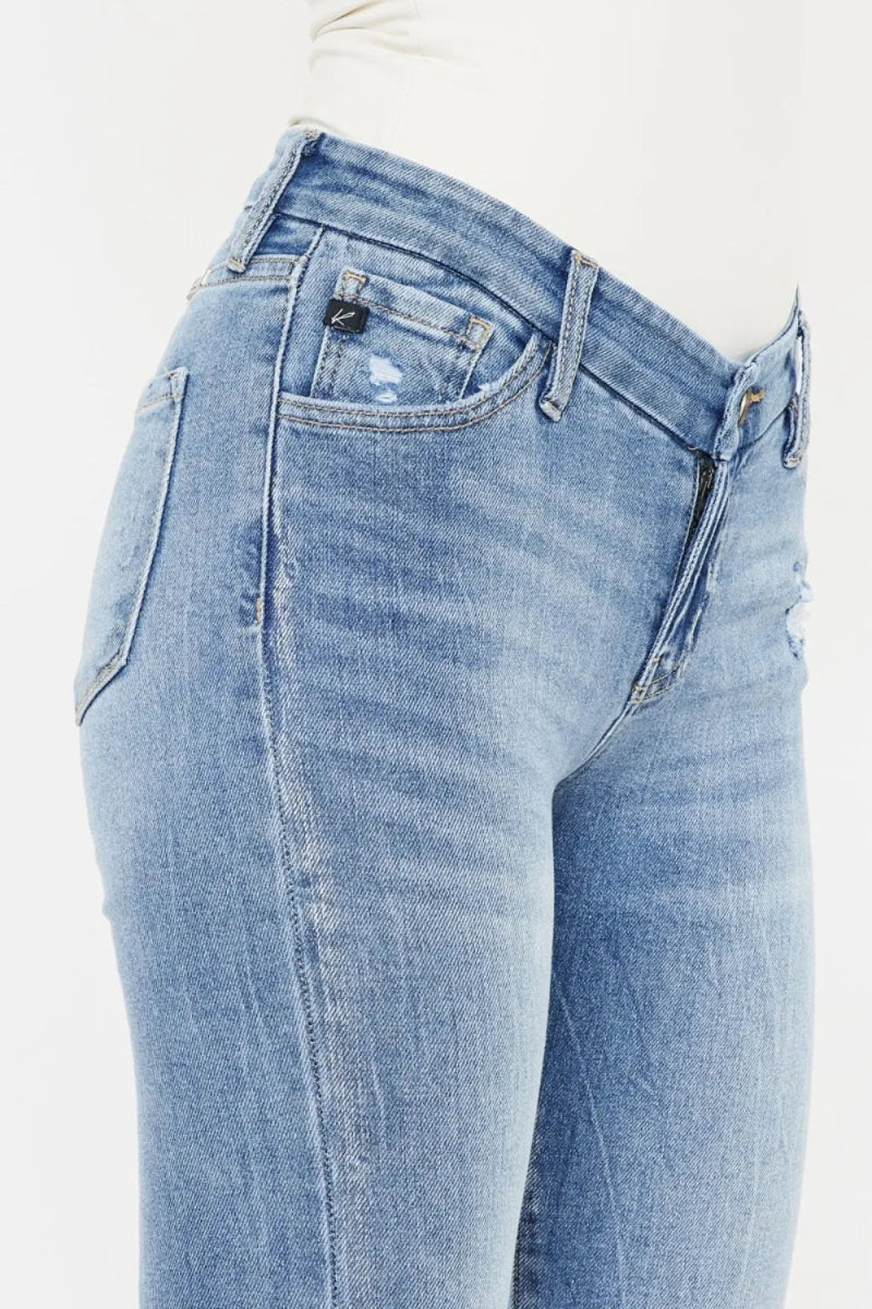 Kancan High Waist Cat's Whiskers Skinny Jeans for Women - Love Salve 