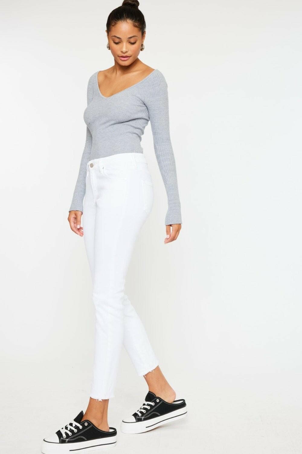 Kancan Mid Rise Ankle Skinny Jeans - Love Salve