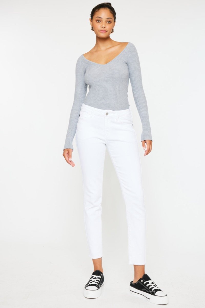 Kancan Mid Rise Ankle Skinny Jeans for Everyday Style - Love Salve