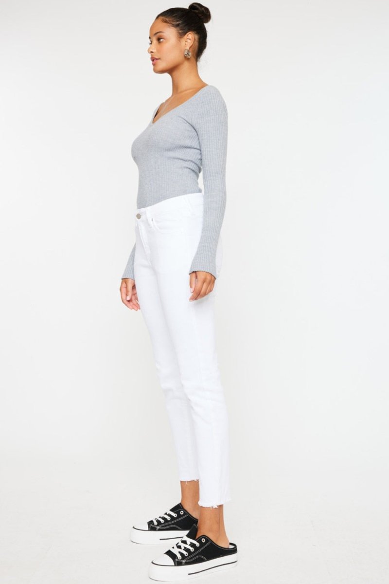 Kancan Mid Rise Ankle Skinny Jeans for Everyday Style - Love Salve