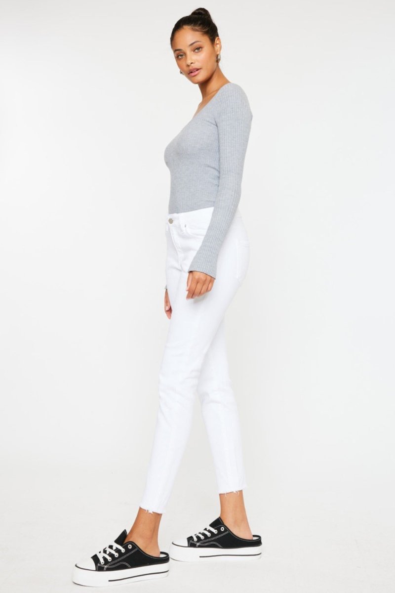 Kancan Mid Rise Ankle Skinny Jeans for Everyday Style - Love Salve